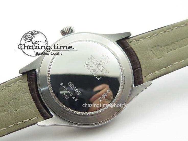 MiroTime 0117 Cellini 50509 SS Sliver Dial On Brown Leather Strap A2813 BP Maker OnTrend 4036